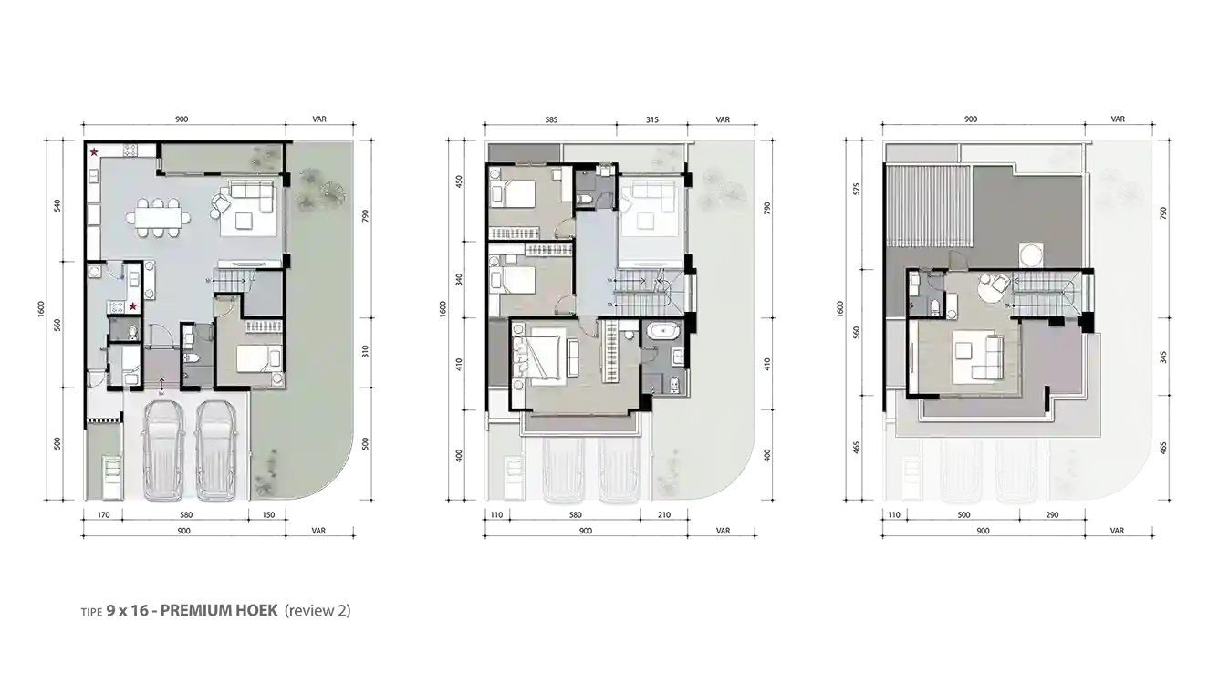 Floor plan for Aurora B Premium Hoek