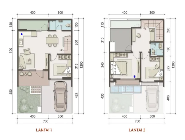 Floor plan for Type 7 Deluxe
