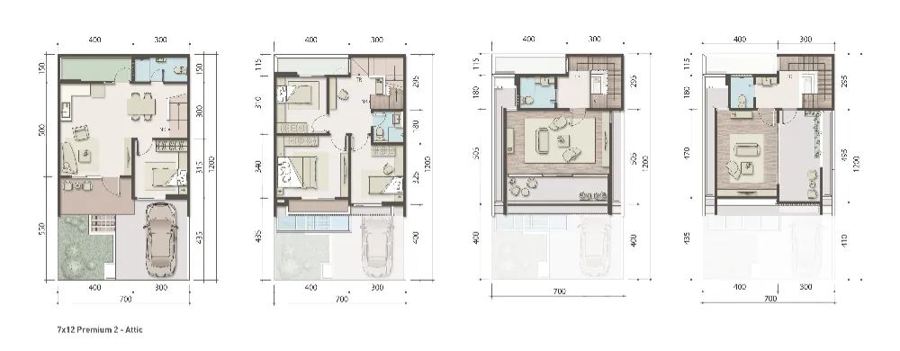 Floor plan for Type 7 Premium 2 Attic