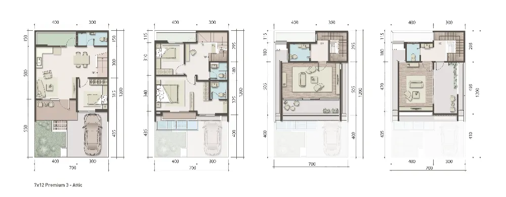 Floor plan for Type 7 Premium 3 Attic