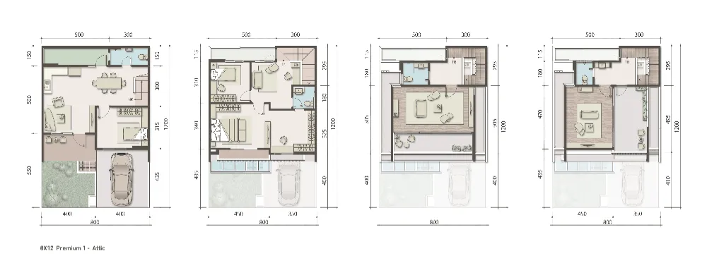Floor plan for Type 8 Premium 1 Attic