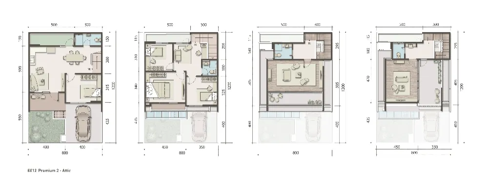 Floor plan for Type 8 Premium 2 Attic