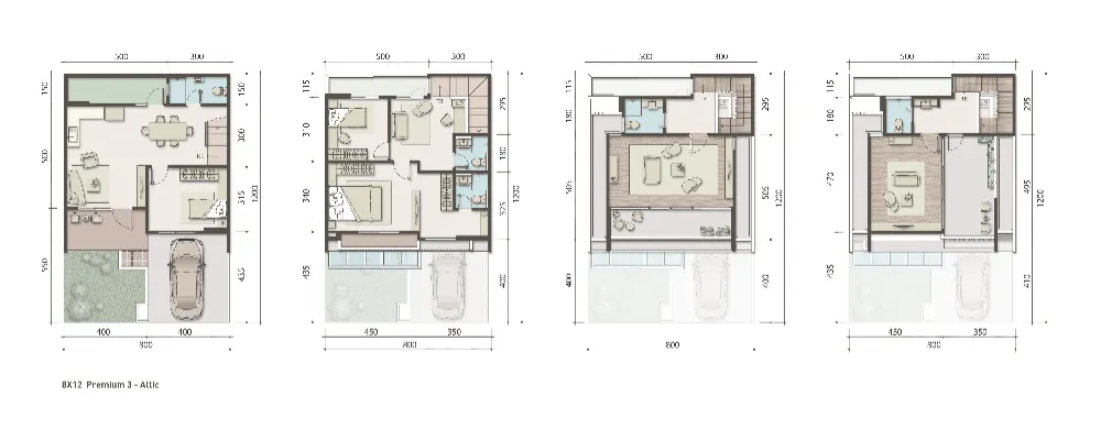 Floor plan for Type 8 Premium 3 Attic